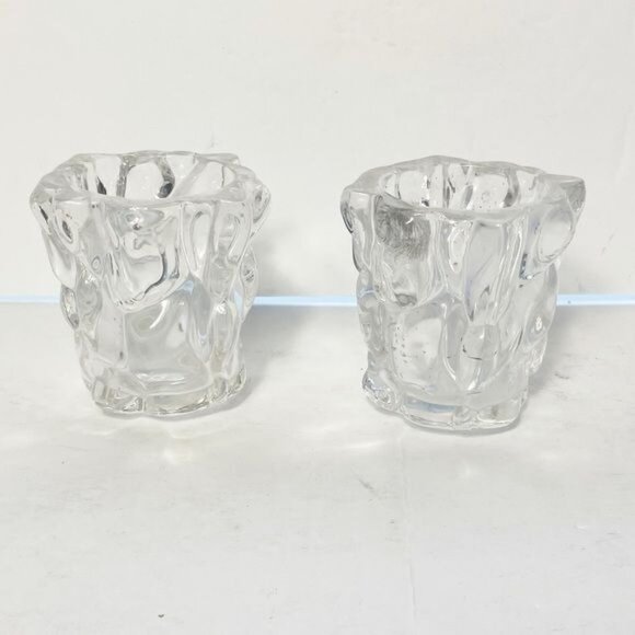 PartyLite Glacier Lights Votive Holders Set Of 2 - Retired - Picture 4 of 5